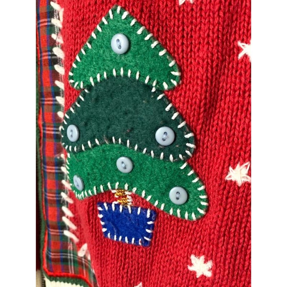 EXTRA POINT by Reference Point Vintage Ugly Christmas Knit Sweater Vest - 2X - Picture 7 of 13